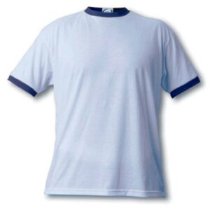 Vapor Performance Basic Line Sublimation T-shirts- RINGER Classic Blue/Indigo